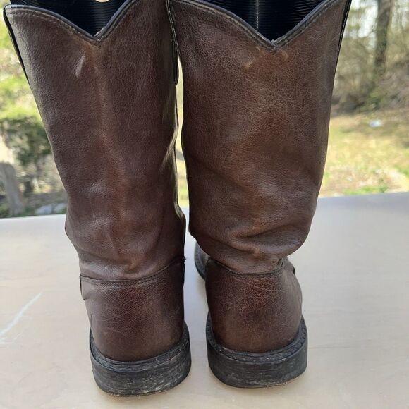 Frye Men’s Sz 7.5 D Brown Western Leather Boots main image 4